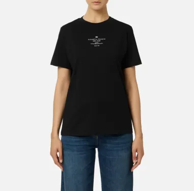 Elisabetta Franchi – T-shirt in jersey di cotone con stampa logo

  | 