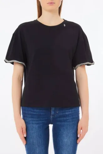 T-shirt in cotone LIUJO  | BorotalcoCagliari.it
