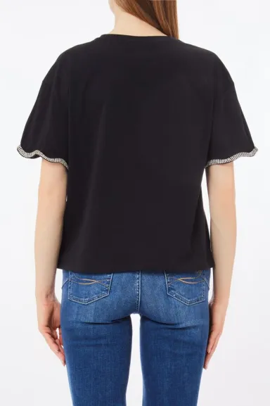 T-shirt in cotone LIUJO  | BorotalcoCagliari.it