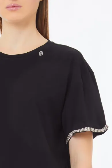 T-shirt in cotone LIUJO  | BorotalcoCagliari.it