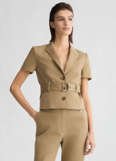 Giacca corta con cintura e rever classico Liu Jo  | BorotalcoCagliari.