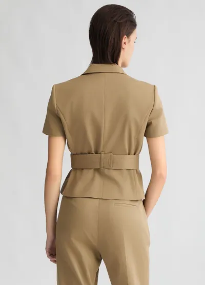 Giacca corta con cintura e rever classico Liu Jo  | BorotalcoCagliari.