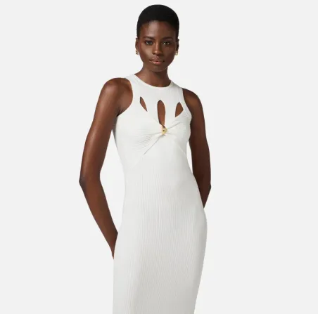 Abito a costine con cut-out Elisabetta Franchi  | BorotalcoCagliari.it