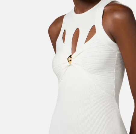 Abito a costine con cut-out Elisabetta Franchi  | BorotalcoCagliari.it