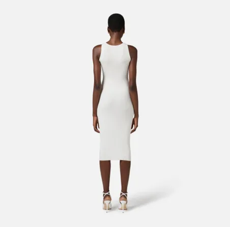 Abito a costine con cut-out Elisabetta Franchi  | BorotalcoCagliari.it