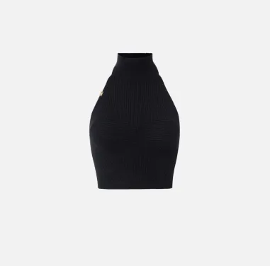 Top in viscosa a costine con cuore Elisabetta Franchi  | BorotalcoCagl 2