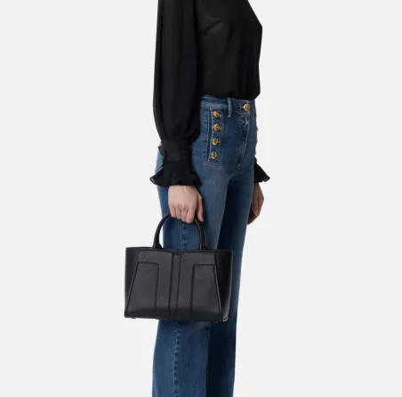 Elisabetta Franchi – Tote media con logo in rilievo  | BorotalcoCaglia