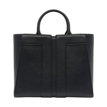 Elisabetta Franchi – Borsa tote grande effetto pelle con logo in rilie