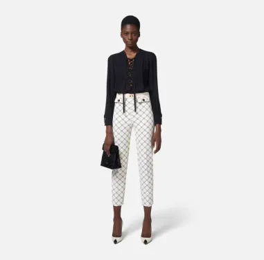 Blusa in georgette con lacci Elisabetta Franchi  | BorotalcoCagliari.i