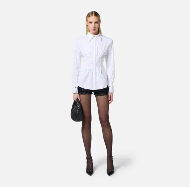 Camicia in Raso Effetto Bustier con Spalline - Elisabetta Franchi  | B 2