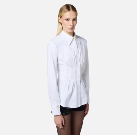 Camicia in Raso Effetto Bustier con Spalline - Elisabetta Franchi  | B