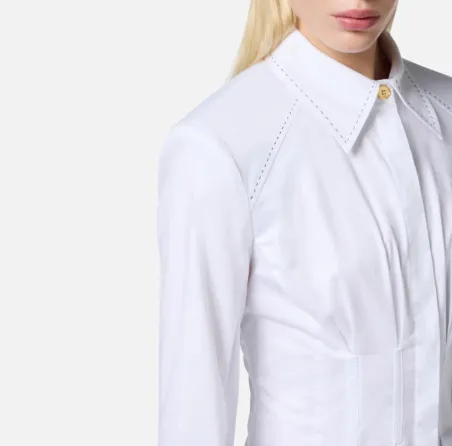 Camicia in Raso Effetto Bustier con Spalline - Elisabetta Franchi  | B