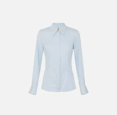 Camicia in Misto Cotone con Polsi Logati - Elisabetta Franchi  | Borot