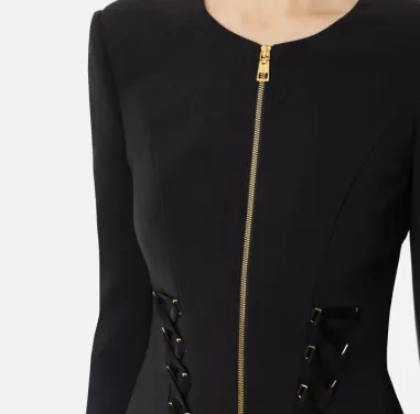 Giacca in crêpe con lacci criss-cross Elisabetta Franchi  | BorotalcoC 2