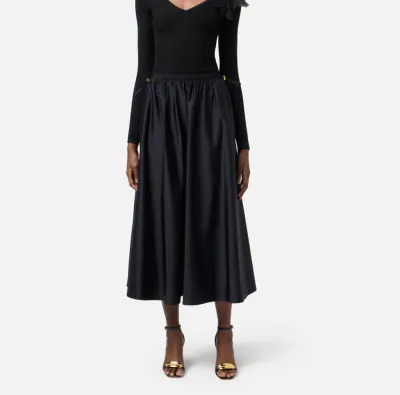 Gonna a ruota in vela tecnica con coulisse Elisabetta Franchi  | Borot