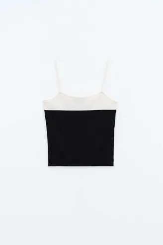 Top bicolor a spalline sottili – Eleh  | BorotalcoCagliari.it 2