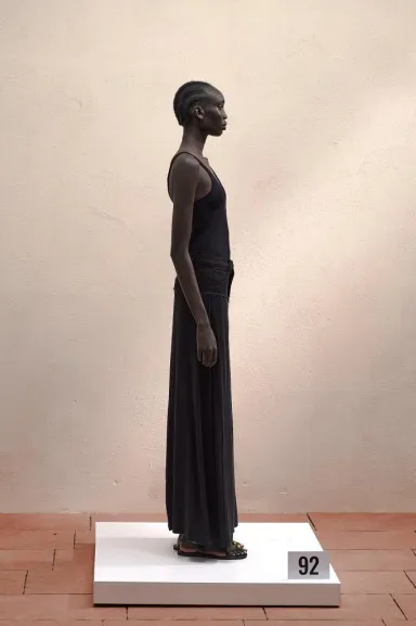 Canotta in maglia a costine con scollo profondo – Eleh  | BorotalcoCag