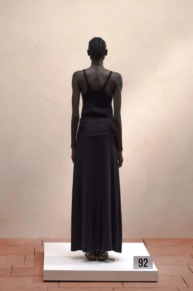 Canotta in maglia a costine con scollo profondo – Eleh  | BorotalcoCag