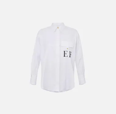 Elisabetta Franchi – Camicia in popeline di cotone a righe  | Borotalc 2