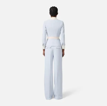 Elisabetta Franchi – Giacca color-block in doppio crêpe  | BorotalcoCa