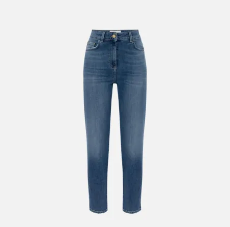 Elisabetta Franchi – Jeans con logo embossed  | BorotalcoCagliari.it