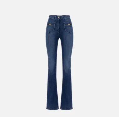 Elisabetta Franchi – Jeans con logo gioiello applicato  | BorotalcoCag 2