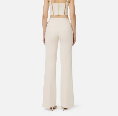 Elisabetta Franchi – Pantaloni in doppio crêpe dal taglio sartoriale   2