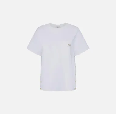 Elisabetta Franchi – T-shirt in jersey pesante con taschino  | Borotal 2