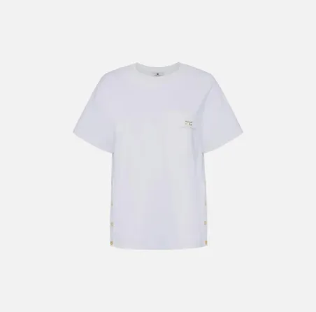 Elisabetta Franchi – T-shirt in jersey pesante con taschino  | Borotal