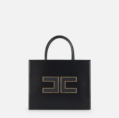 Elisabetta Franchi – Tote grande con logo in rilievo  | BorotalcoCagli