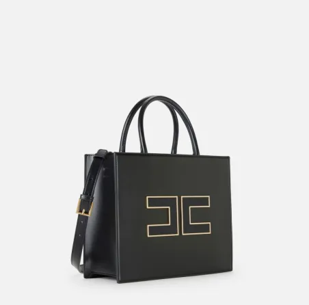 Elisabetta Franchi – Tote grande con logo in rilievo  | BorotalcoCagli