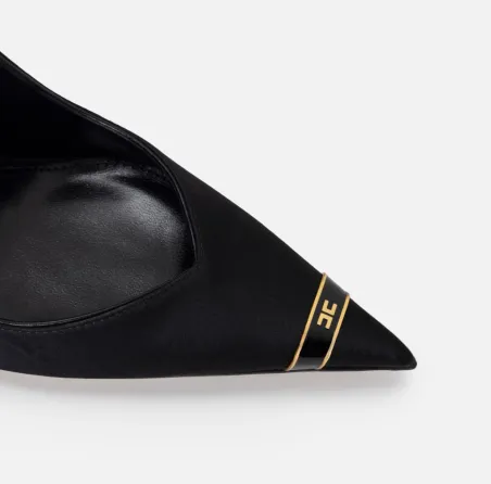 Elisabetta Franchi – Pump in pelle con tacco scultura  | BorotalcoCagl