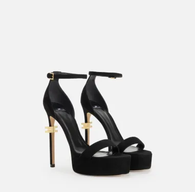 Elisabetta Franchi – Sandali in pelle con cinturino e tacco stiletto d 2