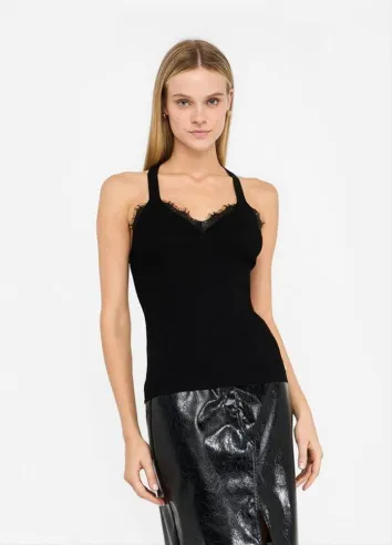 Liu Jo Top Elegante con Inserti in Pizzo  | BorotalcoCagliari.it