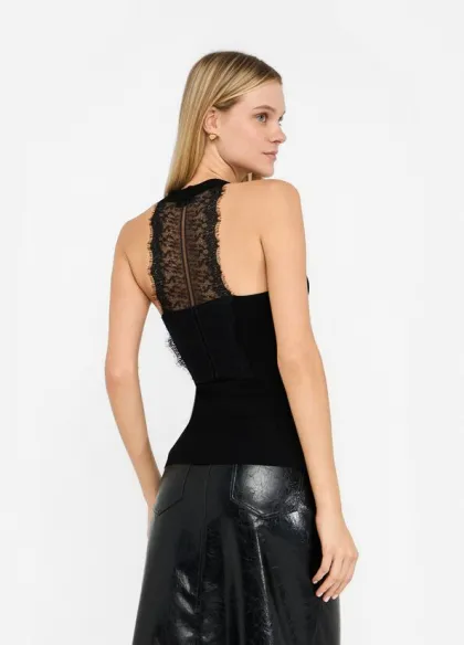 Liu Jo Top Elegante con Inserti in Pizzo  | BorotalcoCagliari.it