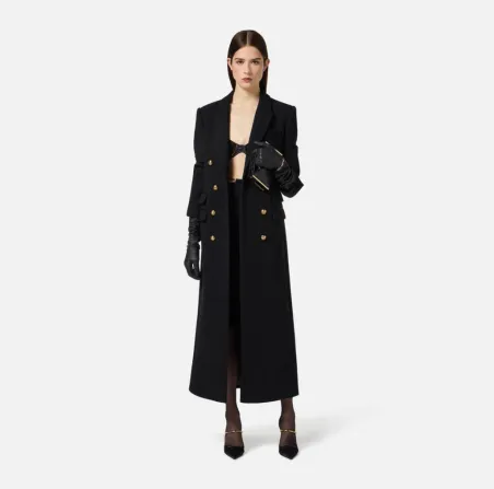 Elisabetta Franchi – Cappotto in panno di lana  | BorotalcoCagliari.it