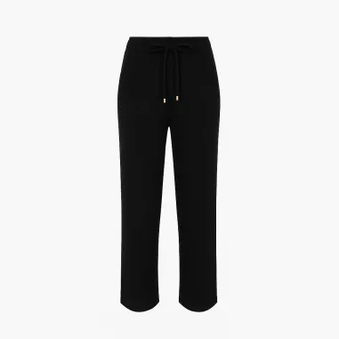 Elisabetta Franchi -Pantaloni in misto cachemire con coulisse  | Borot