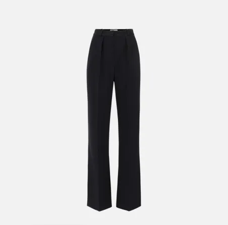Elisabetta Franchi Pantaloni in crêpe leggero con dettagli smoking  | 