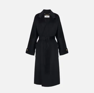 Elisabetta Franchi Cappotto in panno di misto lana double  | Borotalco