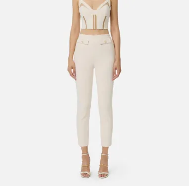 Elisabetta Franchi Pantaloni in doppio crêpe  | BorotalcoCagliari.it 2