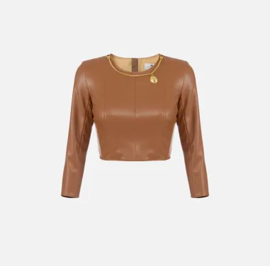 Elisabetta Franchi Top con collana e charm  | BorotalcoCagliari.it 2