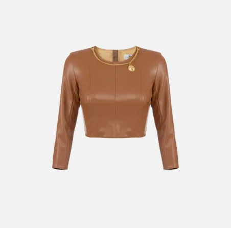 Elisabetta Franchi Top con collana e charm  | BorotalcoCagliari.it