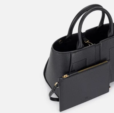 Elisabetta Franchi – Tote media con logo in rilievo  | BorotalcoCaglia