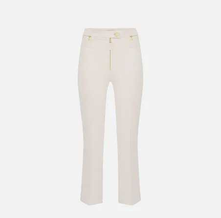 Elisabetta Franchi – Pantaloni in doppio crêpe dal taglio sartoriale  