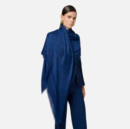 Pashmina grande con rombi jacquard Elisabetta Franchi  | BorotalcoCagl