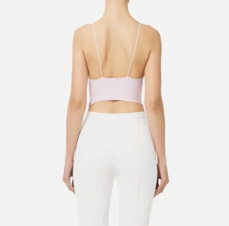 Top con trasparenze e tagli corsetto Elisabetta Franchi  | BorotalcoCa