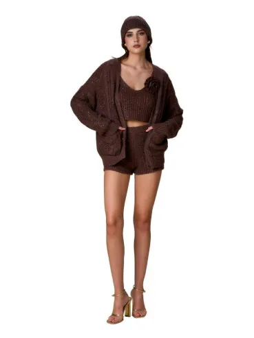 Cardigan luxury trecce nosecrets  | BorotalcoCagliari.it