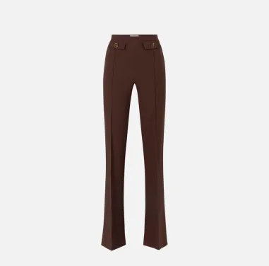 Elisabetta Franchi – Pantaloni in doppio crêpe dal taglio sartoriale   2