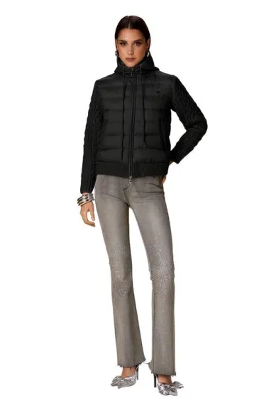 Piumino corto con maniche in maglia  No Secrets