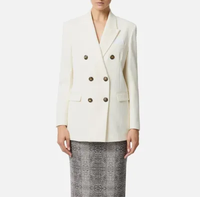 Elisabetta Franchi Giacca in gabardina di cotone con taschino  | Borot